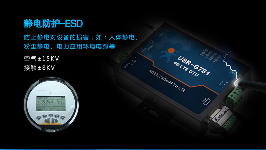 4G DTU_ 路由器的靜電防護(hù)ESD