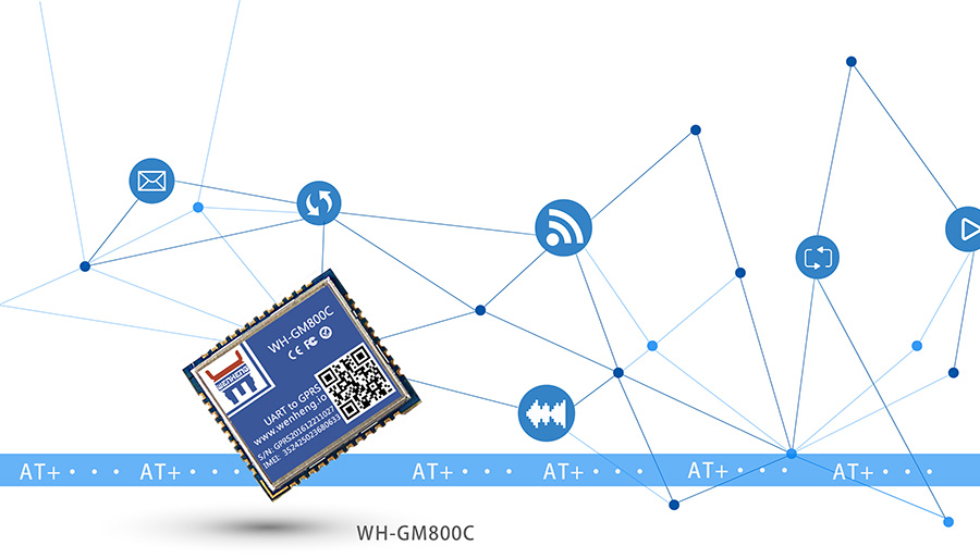 超小體積AT指令GPRS無線通訊模塊標準AT指令
