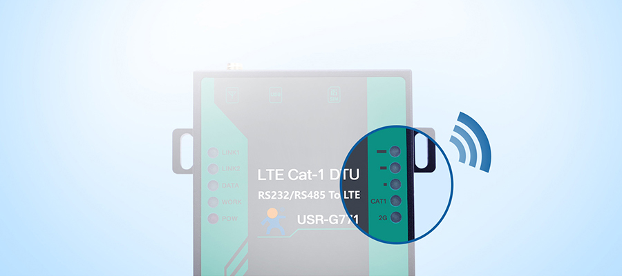 cat1 dtu 貼心的信號(hào)狀態(tài)指示燈顯示